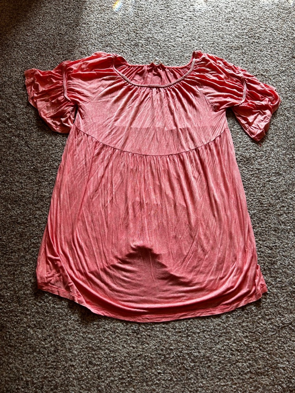 EASEL brand Peach tshirt mini dress or tunic L